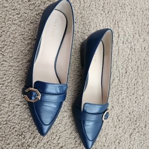 Cole Haan Navy Flats